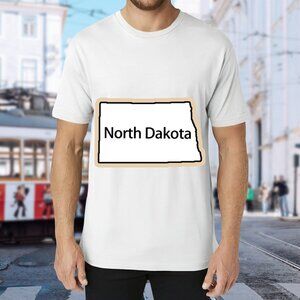 North Dakota Graphic Short Sleeve Tee - White